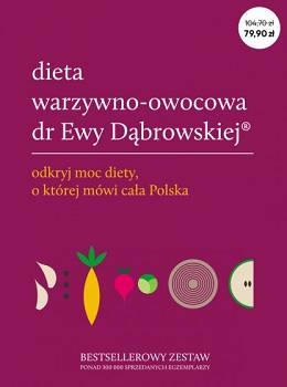 Dieta warzywno-owocowa dr Ewy Dąbrowskiej (komplet trzech książek) 